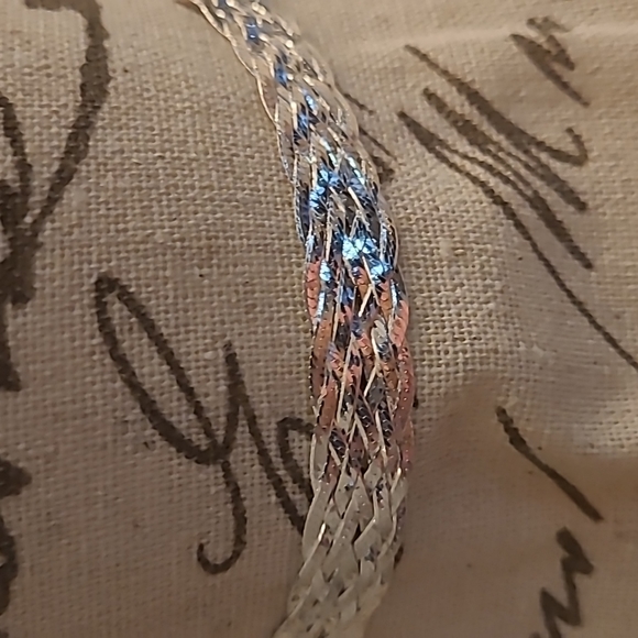 New Italian Silver Choker Necklace - Picture 2 of 7